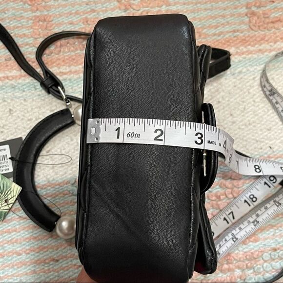 Badgley Mischka Clutch Bag w/ Faux Pearl Handle NWT - Picture 12 of 16